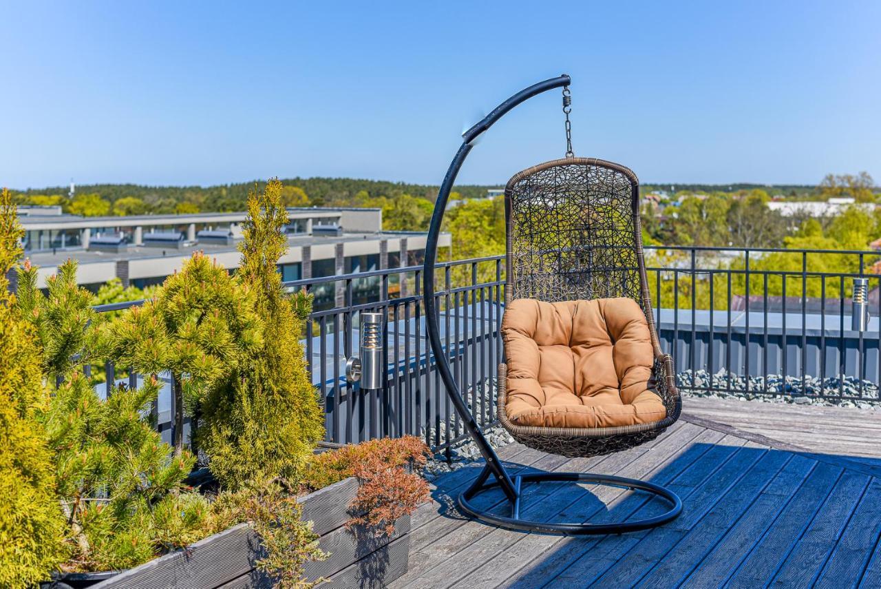 Sea View Penthouse Terrace Palanga Old Town Apartment Luaran gambar