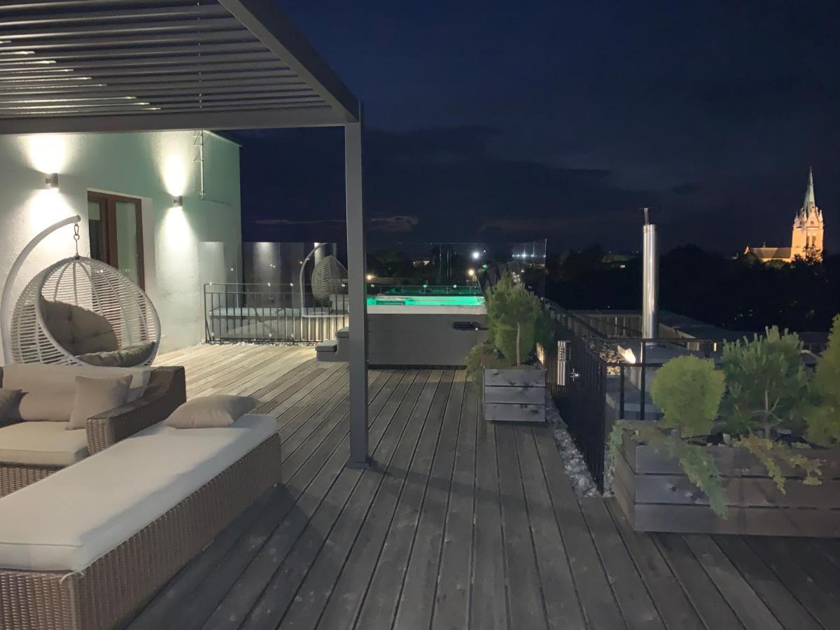 Sea View Penthouse Terrace Palanga Old Town Apartment Luaran gambar