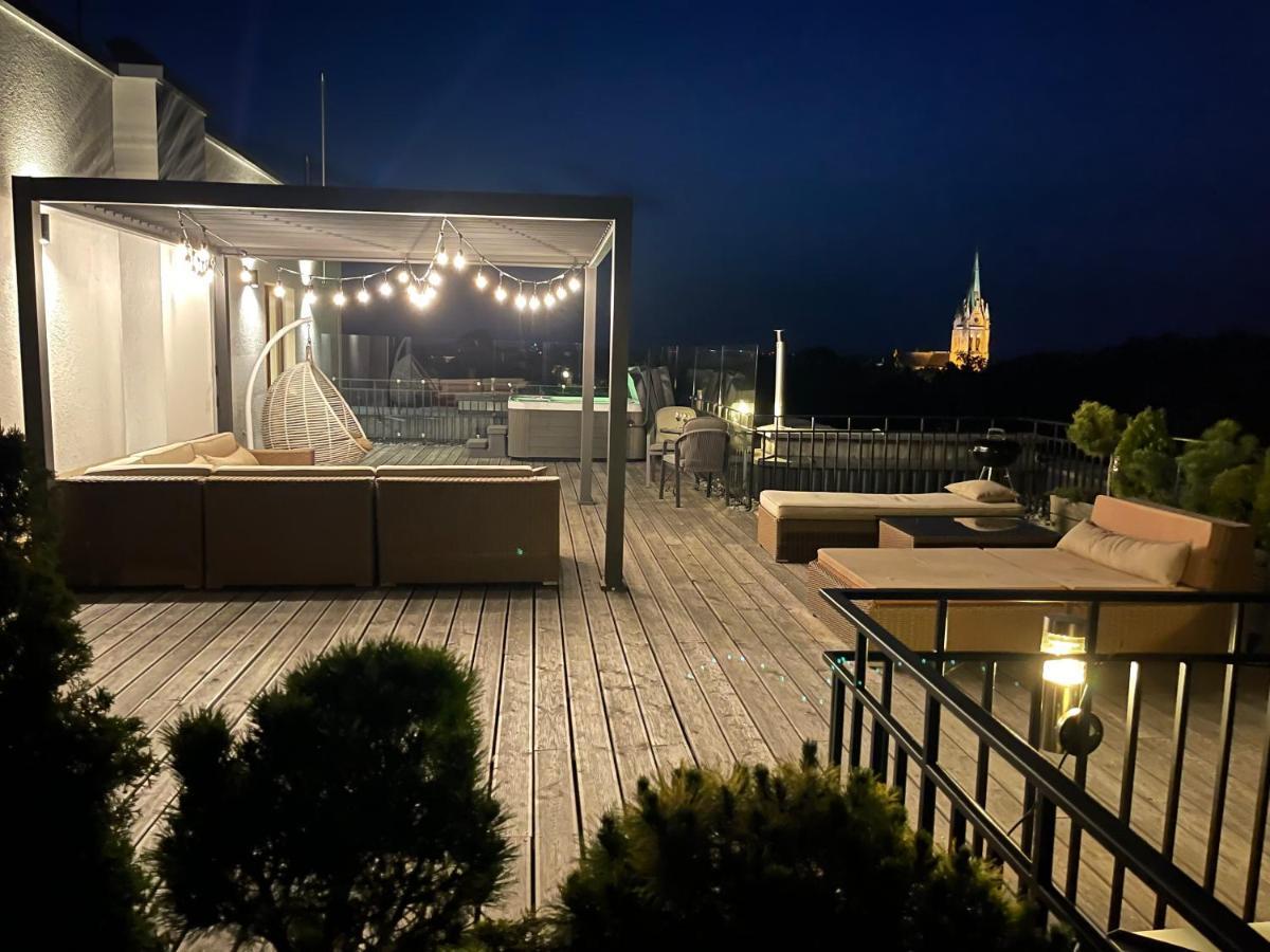 Sea View Penthouse Terrace Palanga Old Town Apartment Luaran gambar