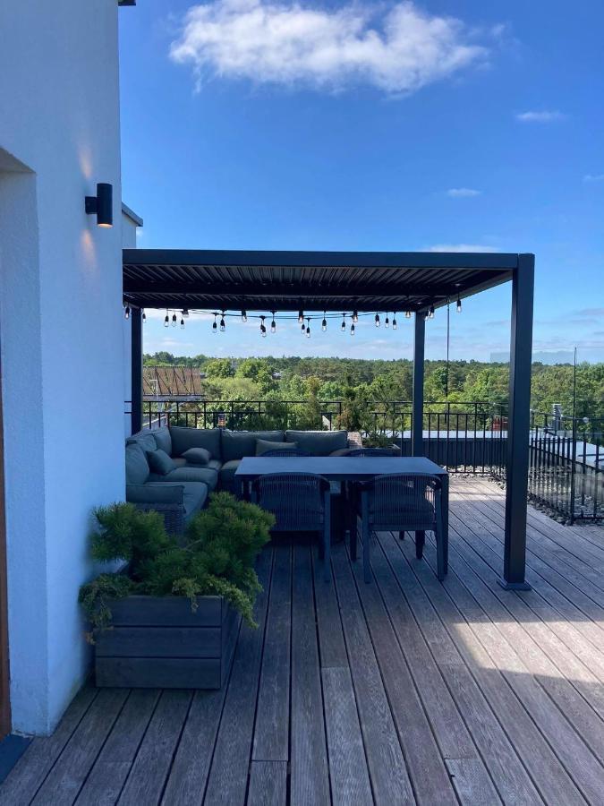 Sea View Penthouse Terrace Palanga Old Town Apartment Luaran gambar