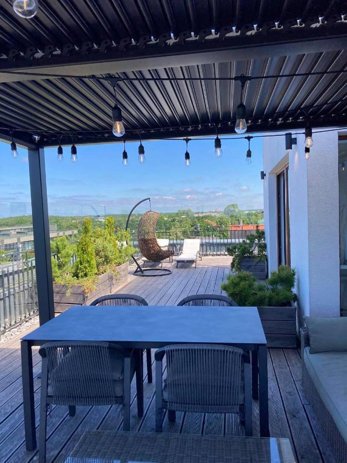 Sea View Penthouse Terrace Palanga Old Town Apartment Luaran gambar