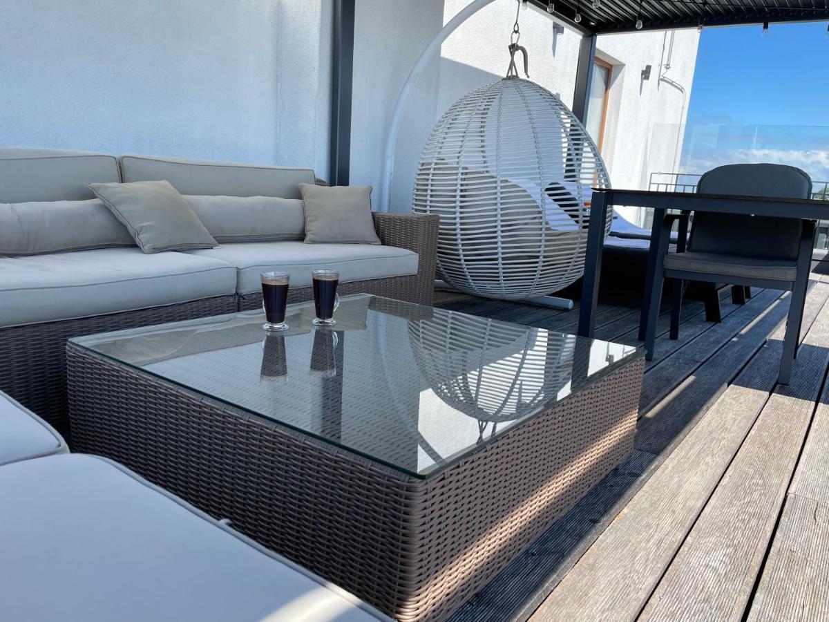 Sea View Penthouse Terrace Palanga Old Town Apartment Luaran gambar