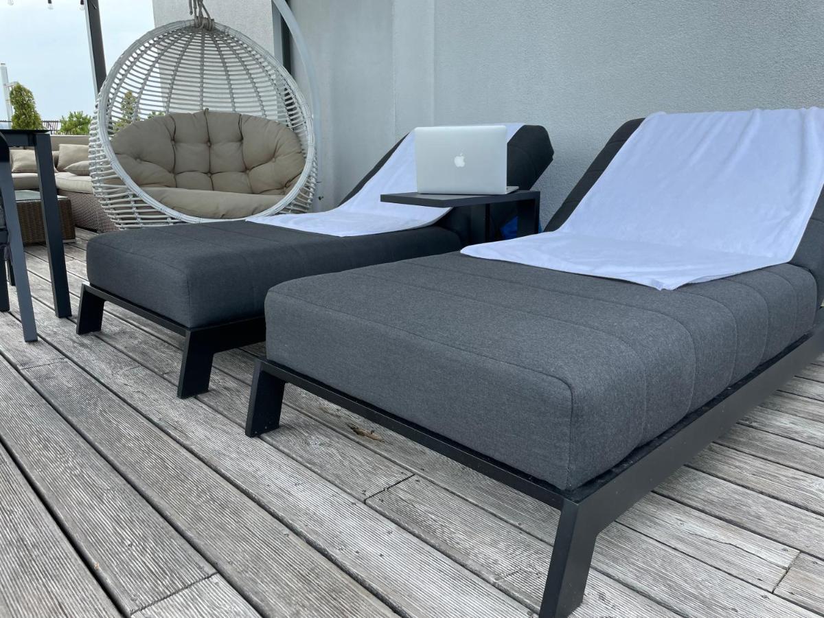 Sea View Penthouse Terrace Palanga Old Town Apartment Luaran gambar