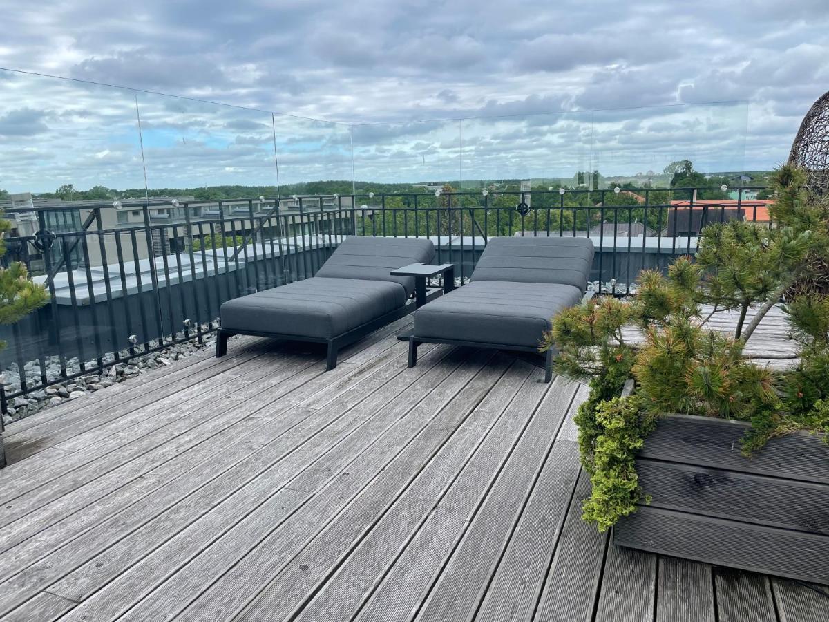 Sea View Penthouse Terrace Palanga Old Town Apartment Luaran gambar