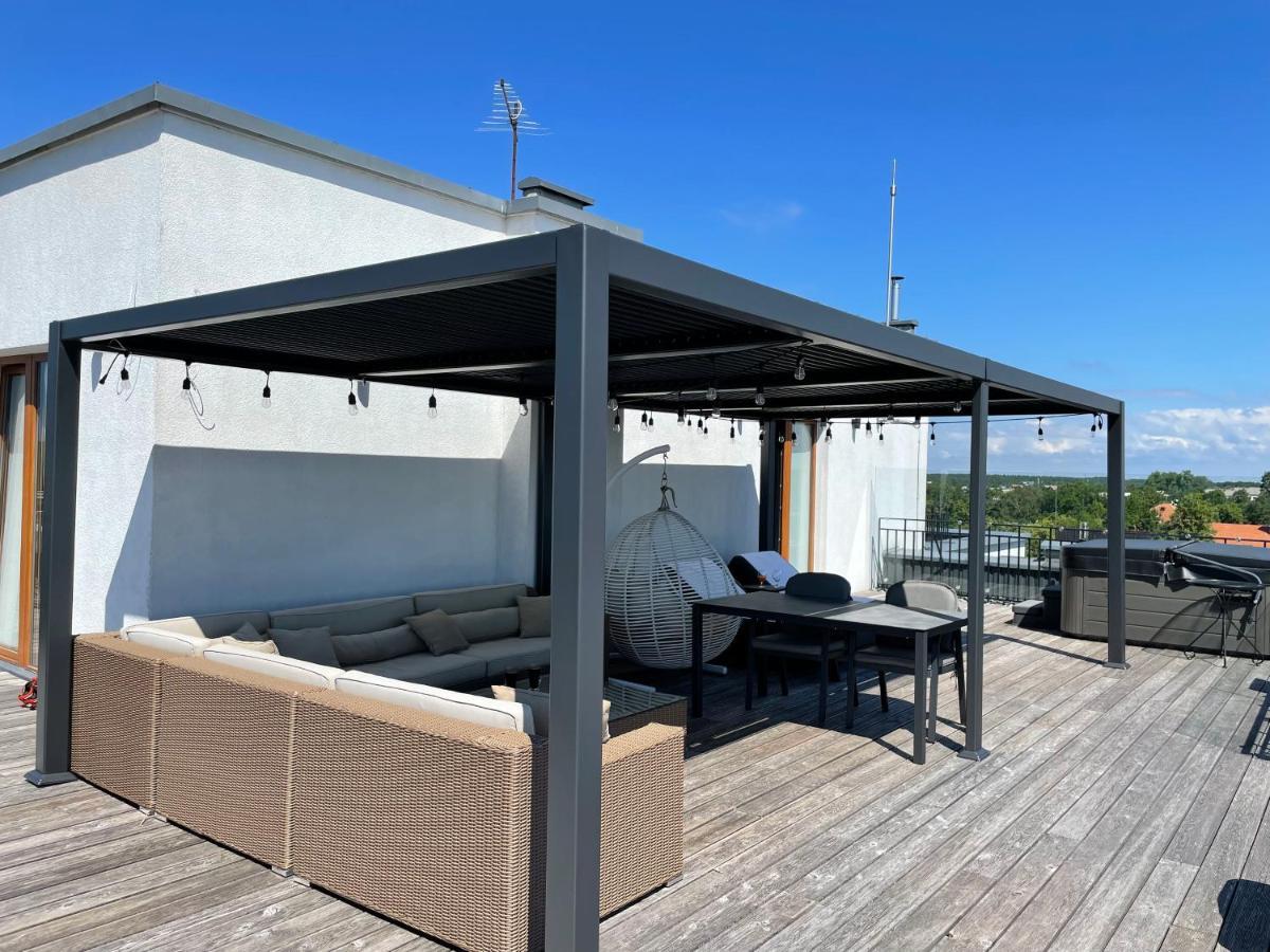 Sea View Penthouse Terrace Palanga Old Town Apartment Luaran gambar