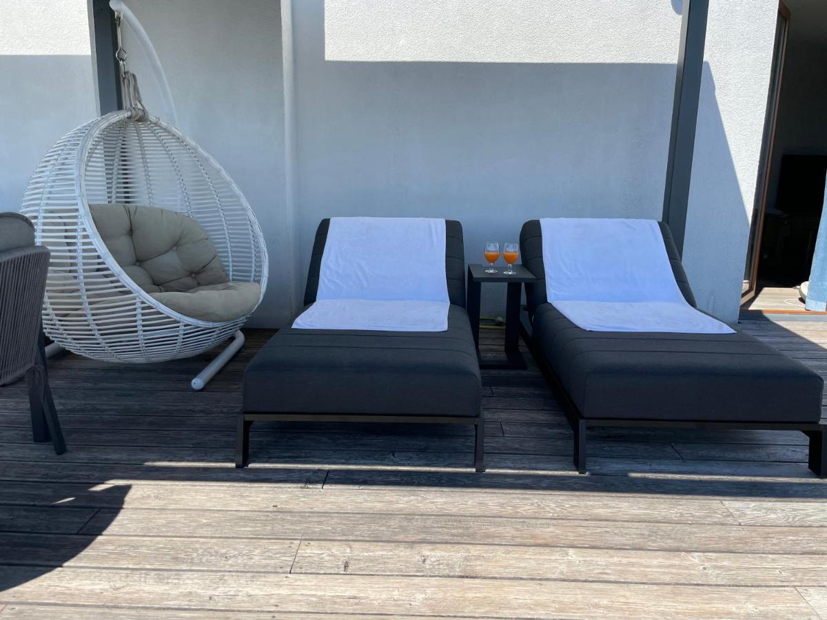 Sea View Penthouse Terrace Palanga Old Town Apartment Luaran gambar