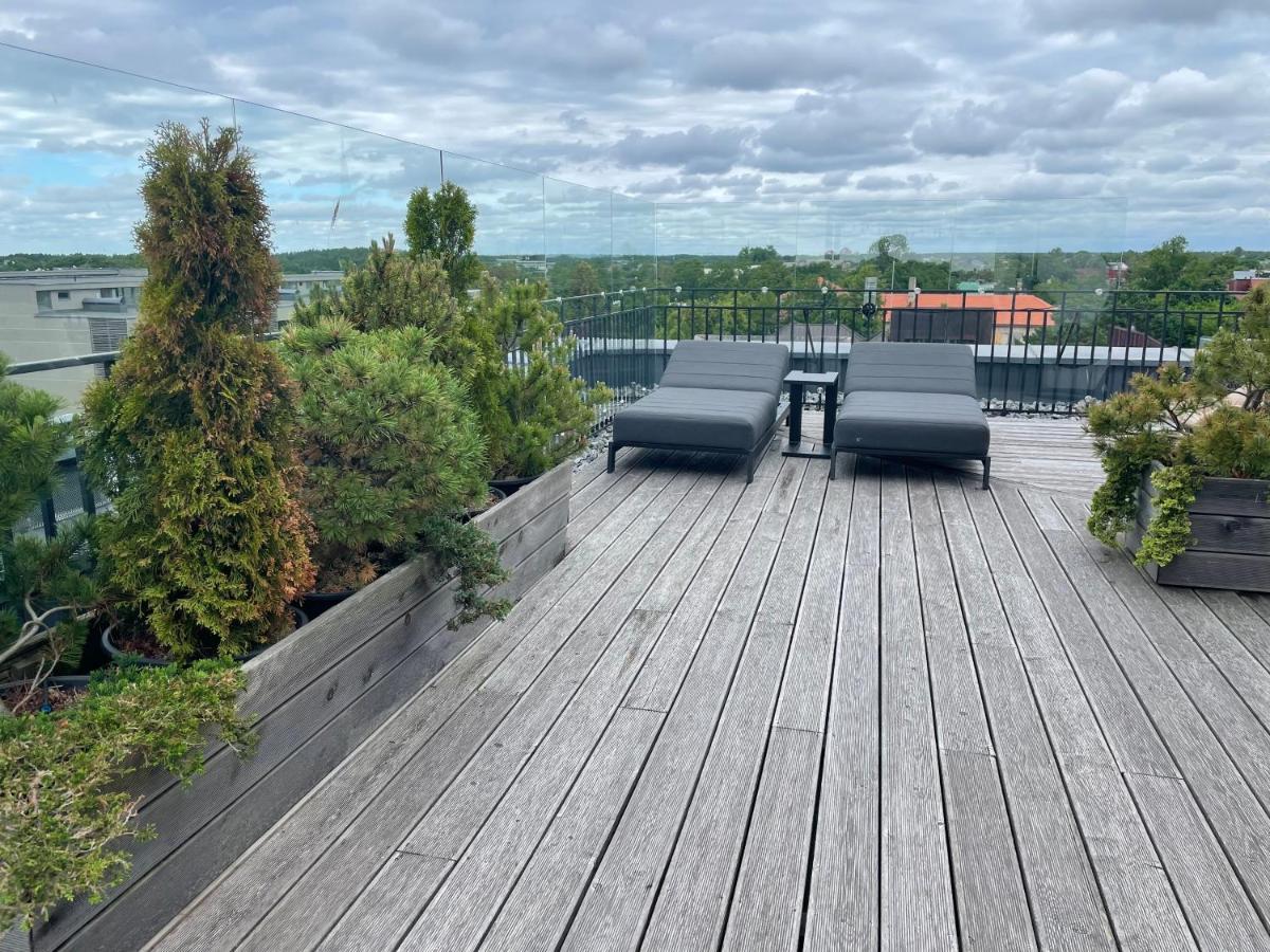 Sea View Penthouse Terrace Palanga Old Town Apartment Luaran gambar