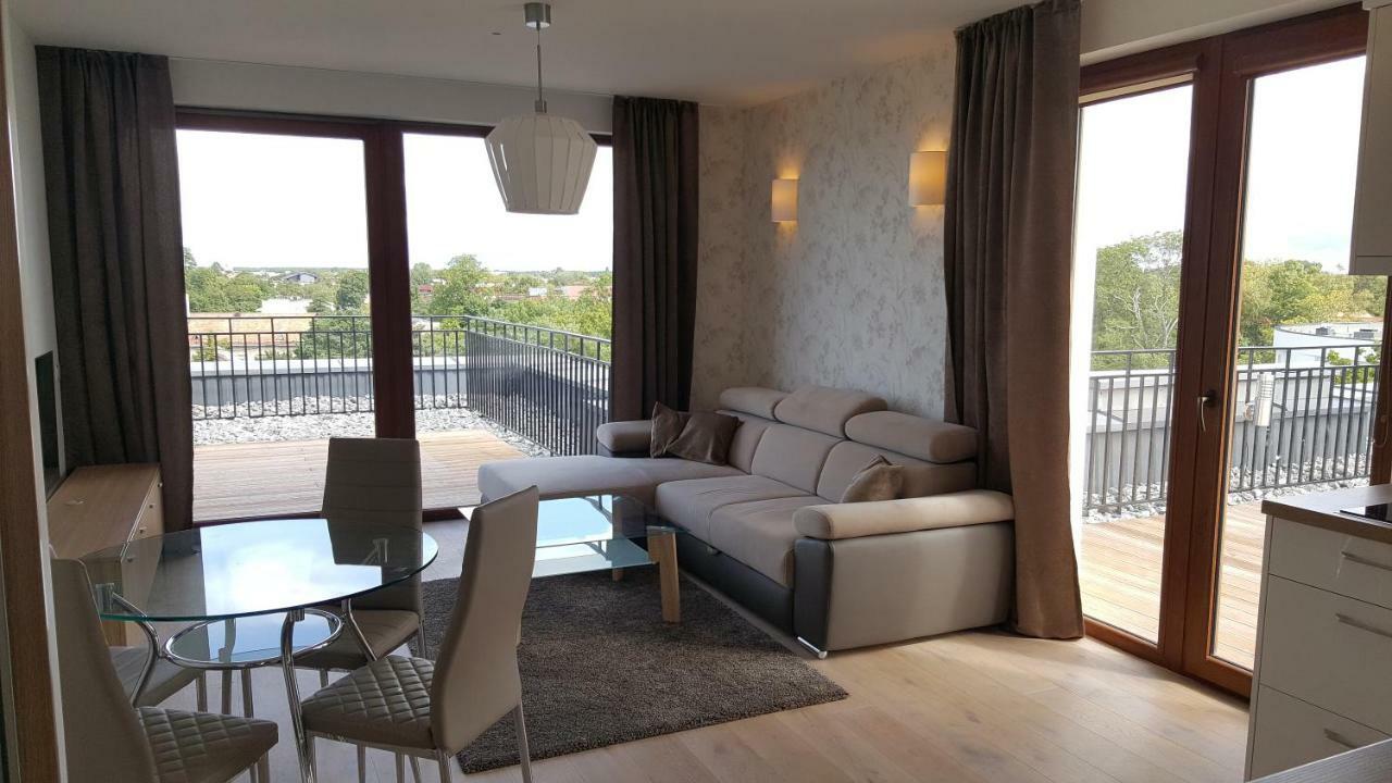 Sea View Penthouse Terrace Palanga Old Town Apartment Luaran gambar