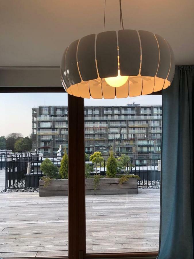 Sea View Penthouse Terrace Palanga Old Town Apartment Luaran gambar
