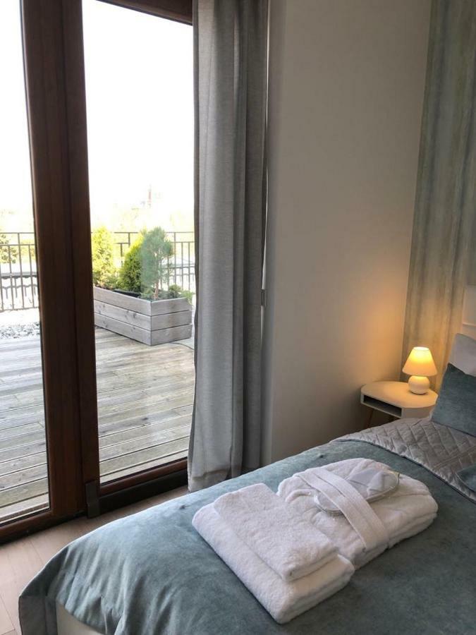 Sea View Penthouse Terrace Palanga Old Town Apartment Luaran gambar