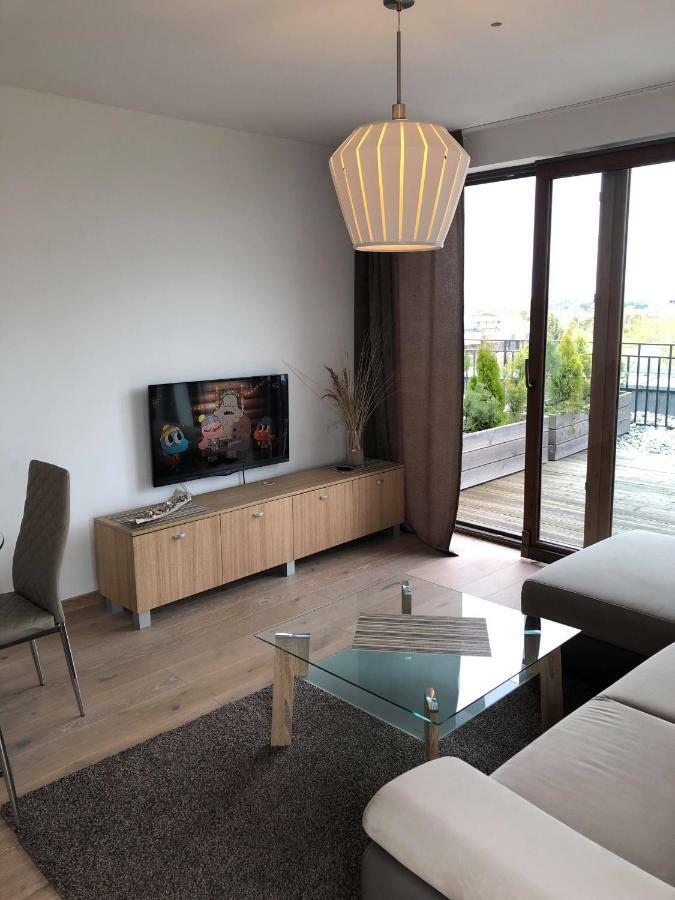 Sea View Penthouse Terrace Palanga Old Town Apartment Luaran gambar