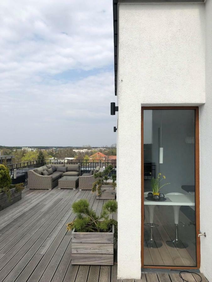 Sea View Penthouse Terrace Palanga Old Town Apartment Luaran gambar