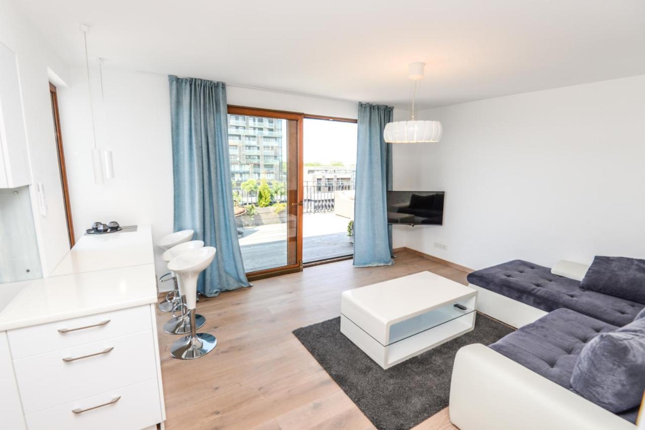 Sea View Penthouse Terrace Palanga Old Town Apartment Luaran gambar